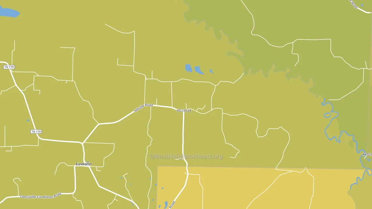 Hillville, TN block-group voter-turnout map