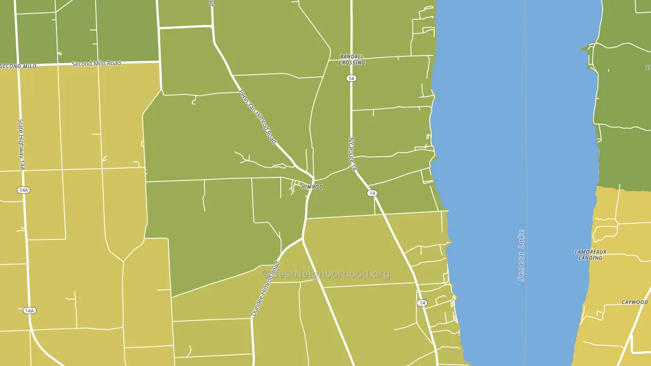 Himrod, NY block-group voter-turnout map