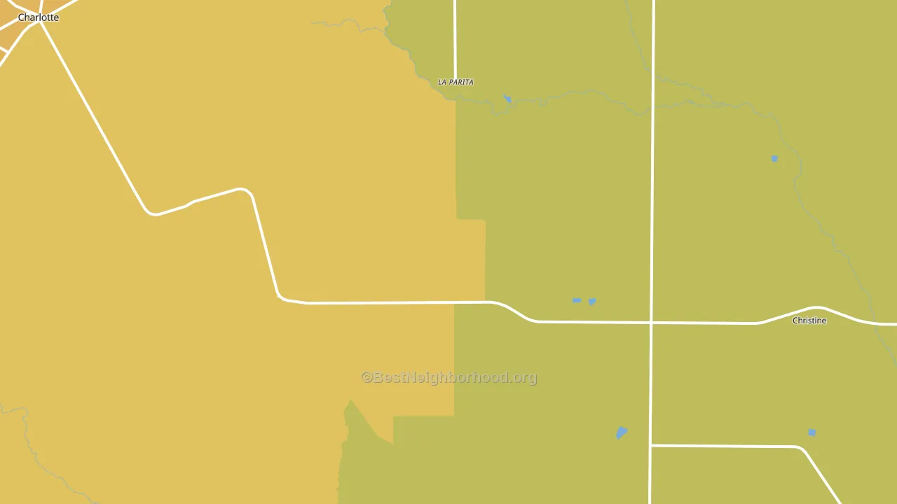 Hindes, TX block-group voter-turnout map