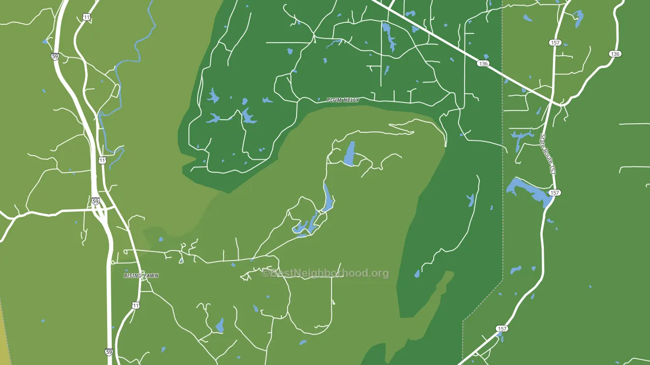 Hinkles, GA block-group voter-turnout map