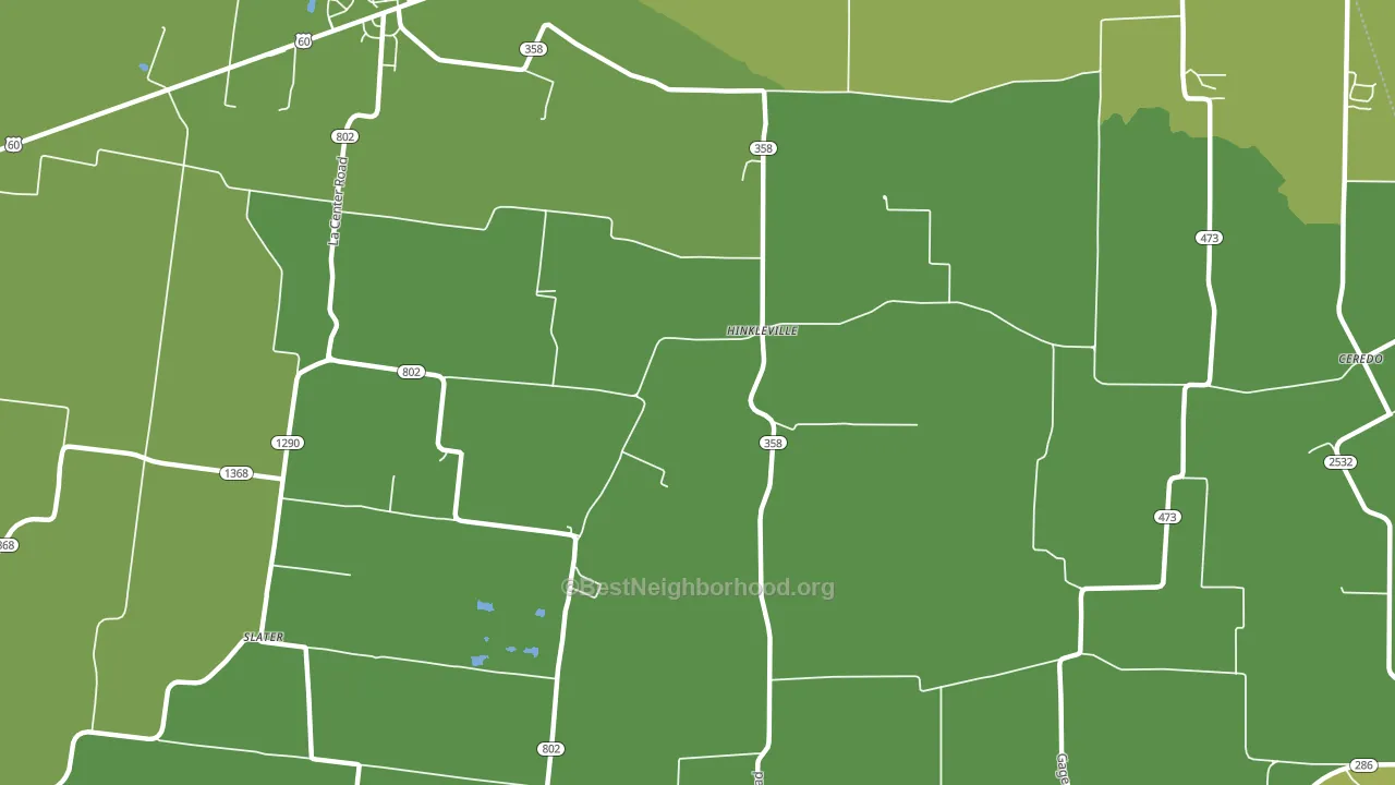 Hinkleville, KY block-group voter-turnout map