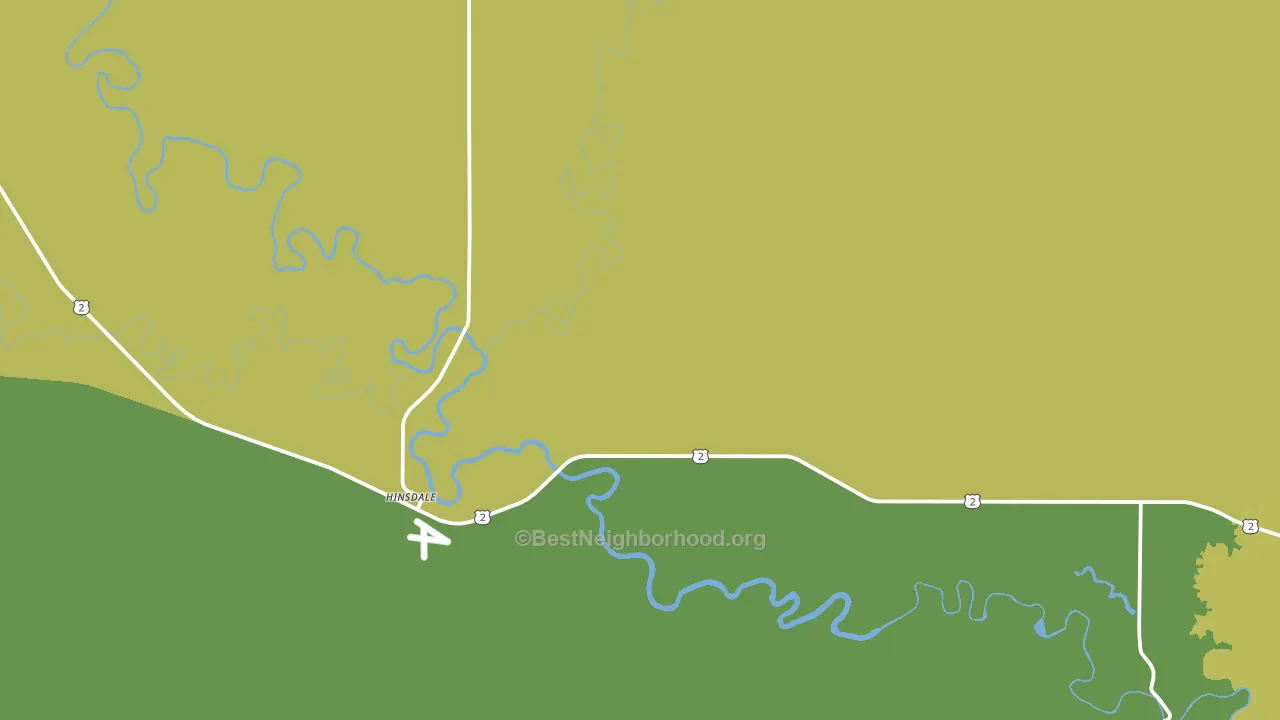 Hinsdale, MT block-group voter-turnout map