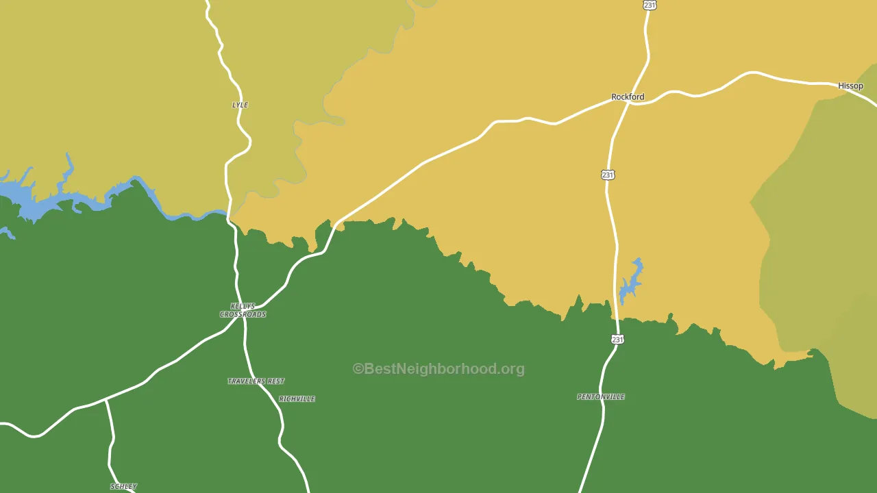 Hissop, AL block-group voter-turnout map