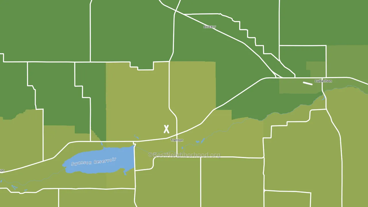 Hitchcock County, NE block-group voter-turnout map