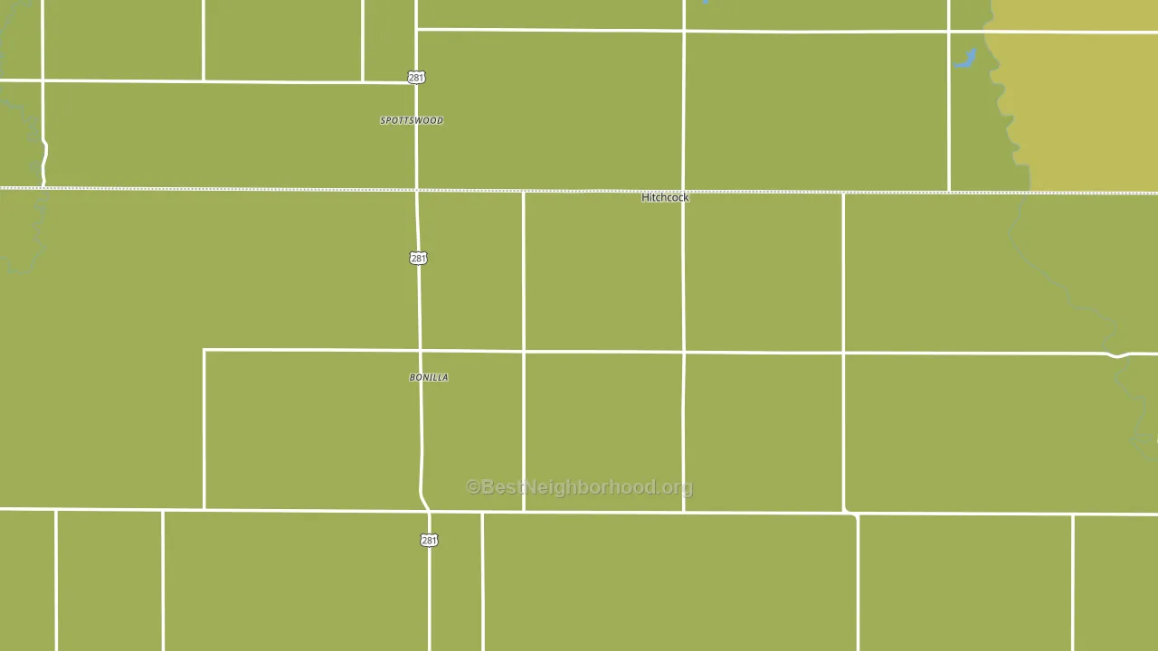 Hitchcock, SD block-group voter-turnout map