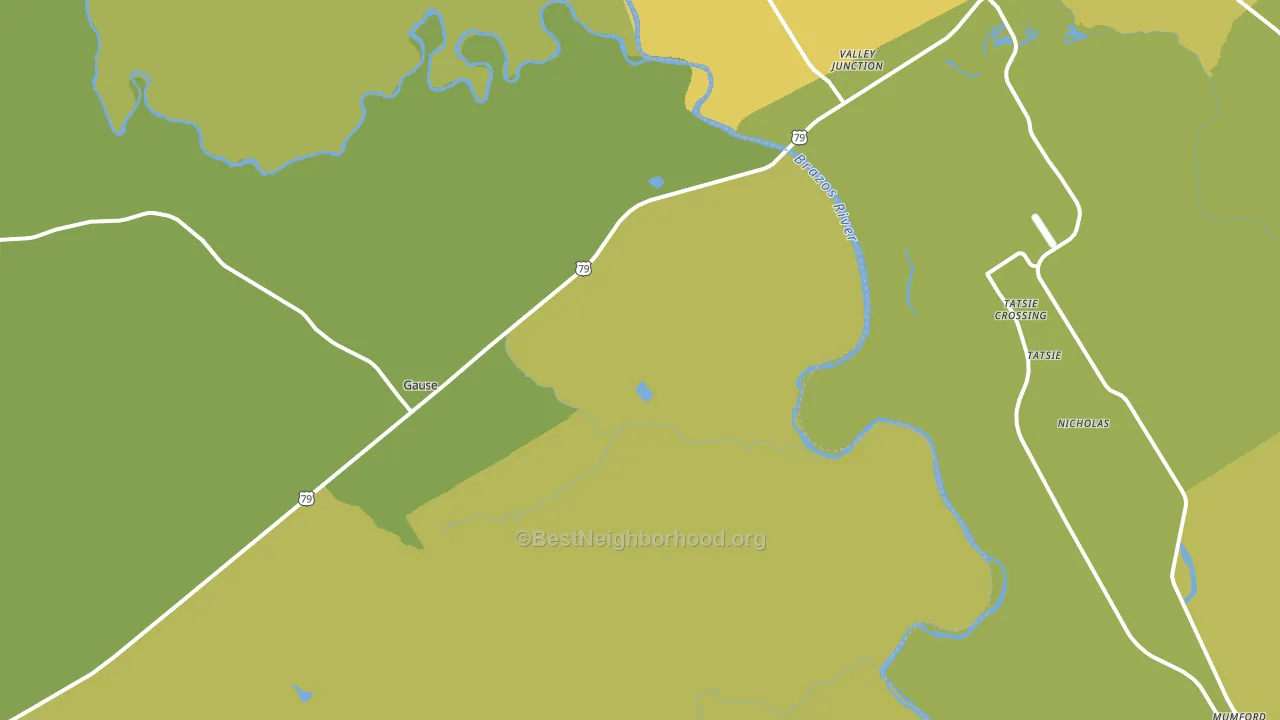 Hix, TX block-group voter-turnout map
