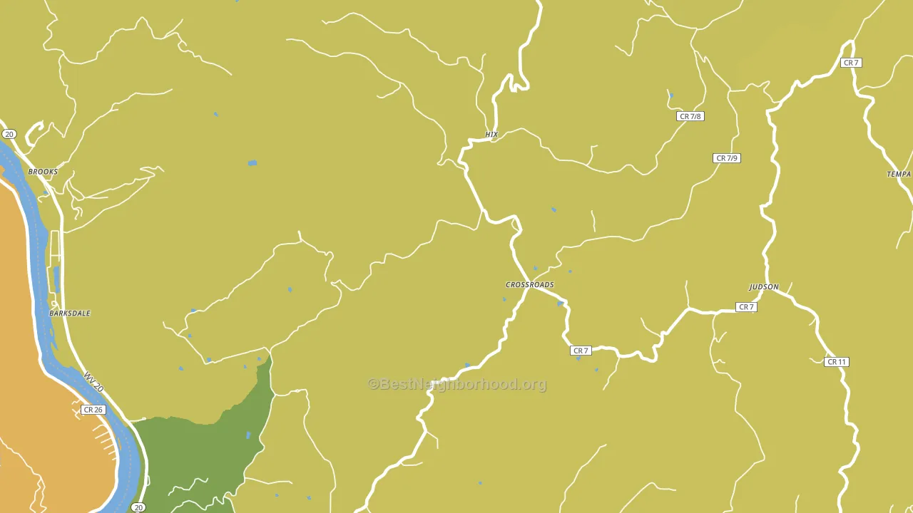Hix, WV block-group voter-turnout map
