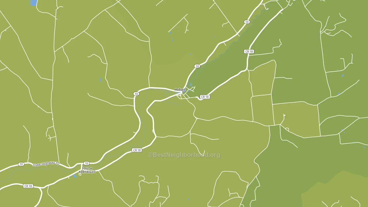 Hobart, NY block-group voter-turnout map