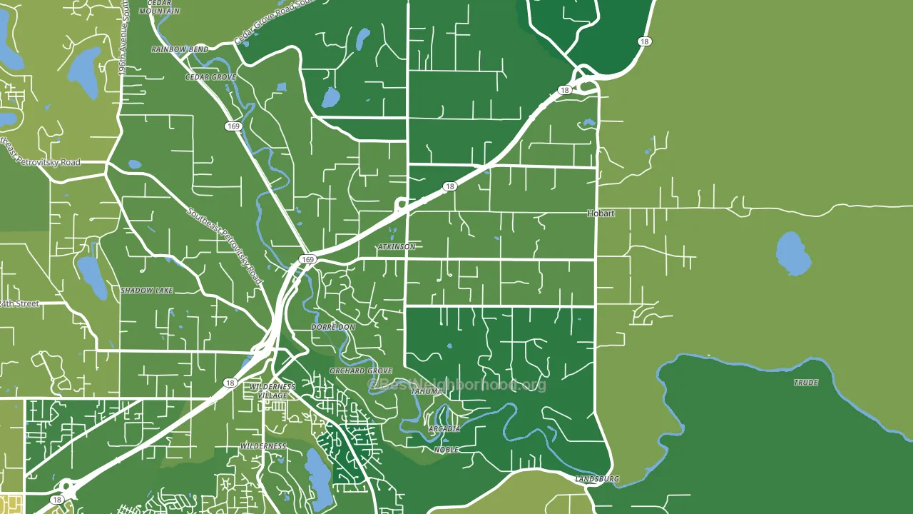 Hobart, WA block-group voter-turnout map