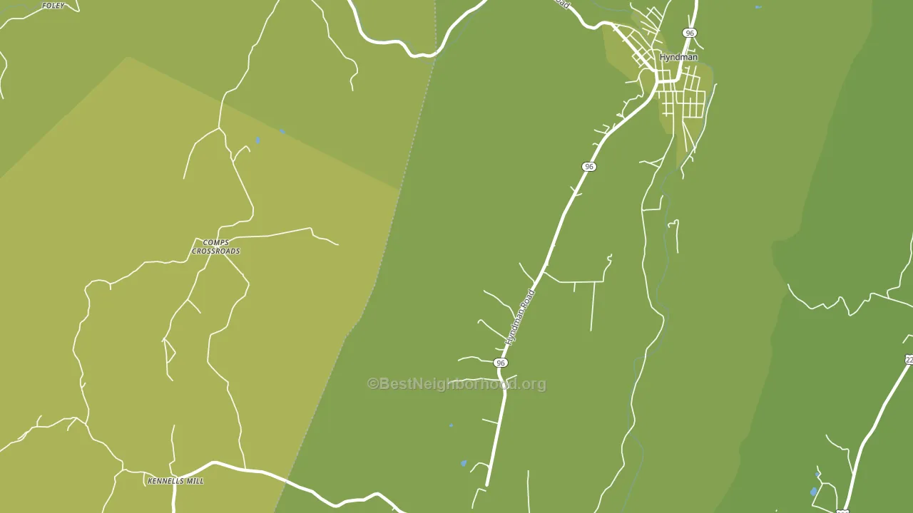 Hoblitzell, PA block-group voter-turnout map