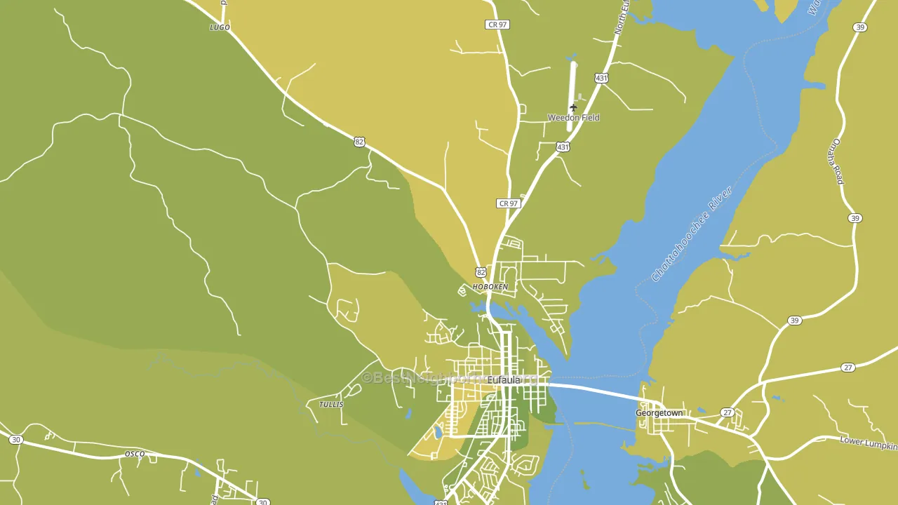 Hoboken, AL block-group voter-turnout map