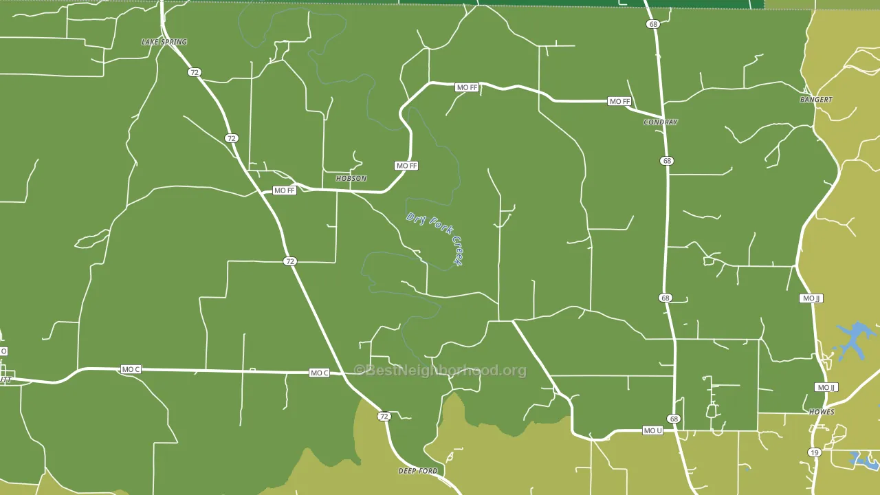 Hobson, MO block-group voter-turnout map