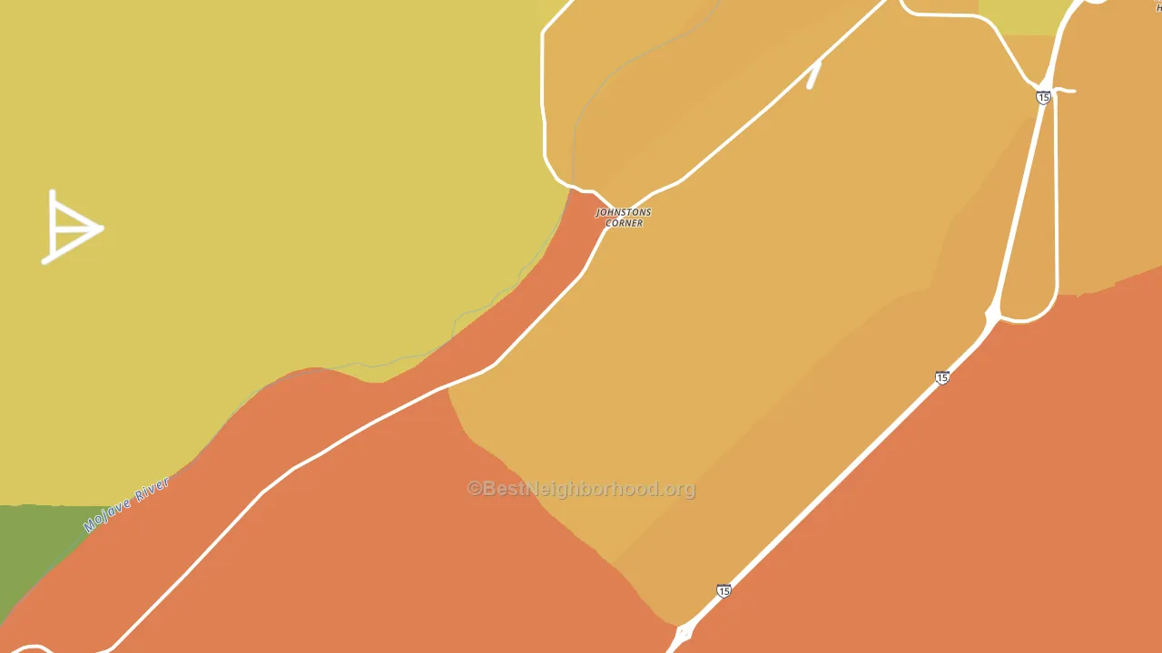 Hodge, CA block-group voter-turnout map