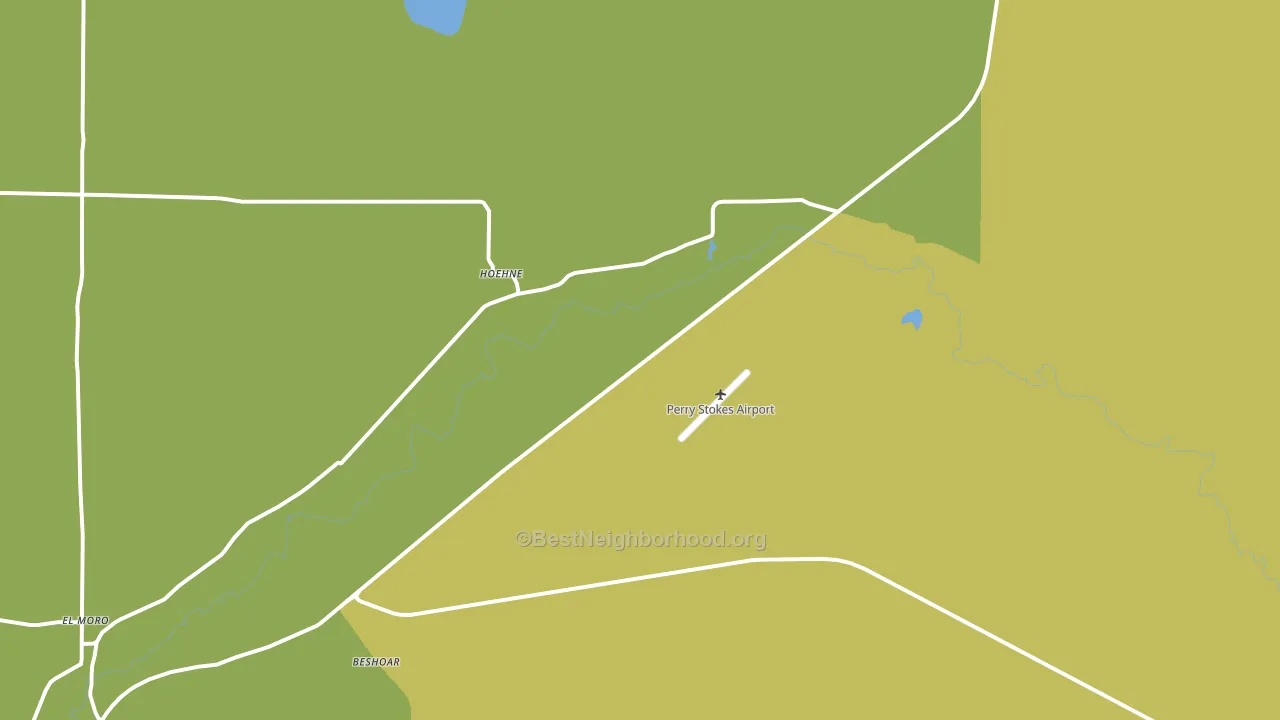 Hoehne, CO block-group voter-turnout map