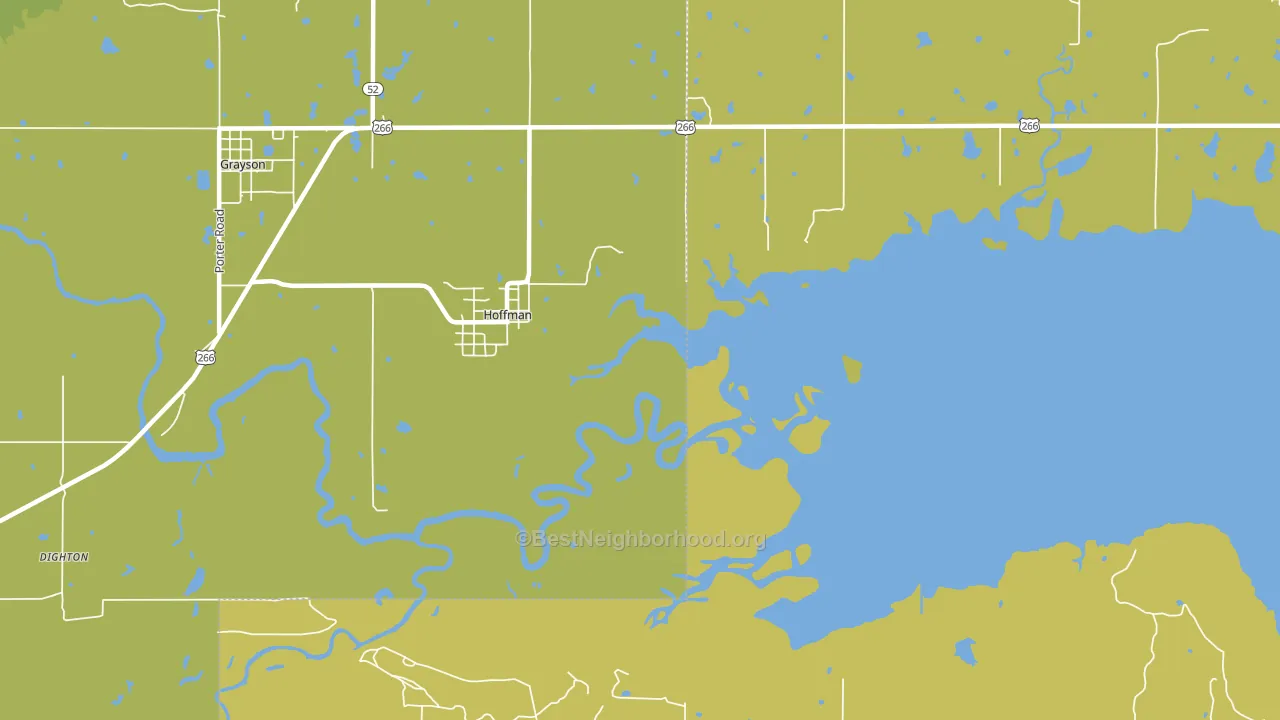Hoffman, OK block-group voter-turnout map