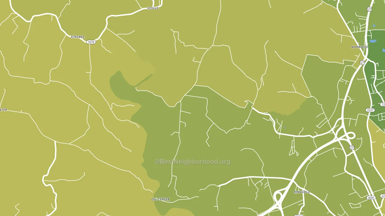 Hogue, KY block-group voter-turnout map