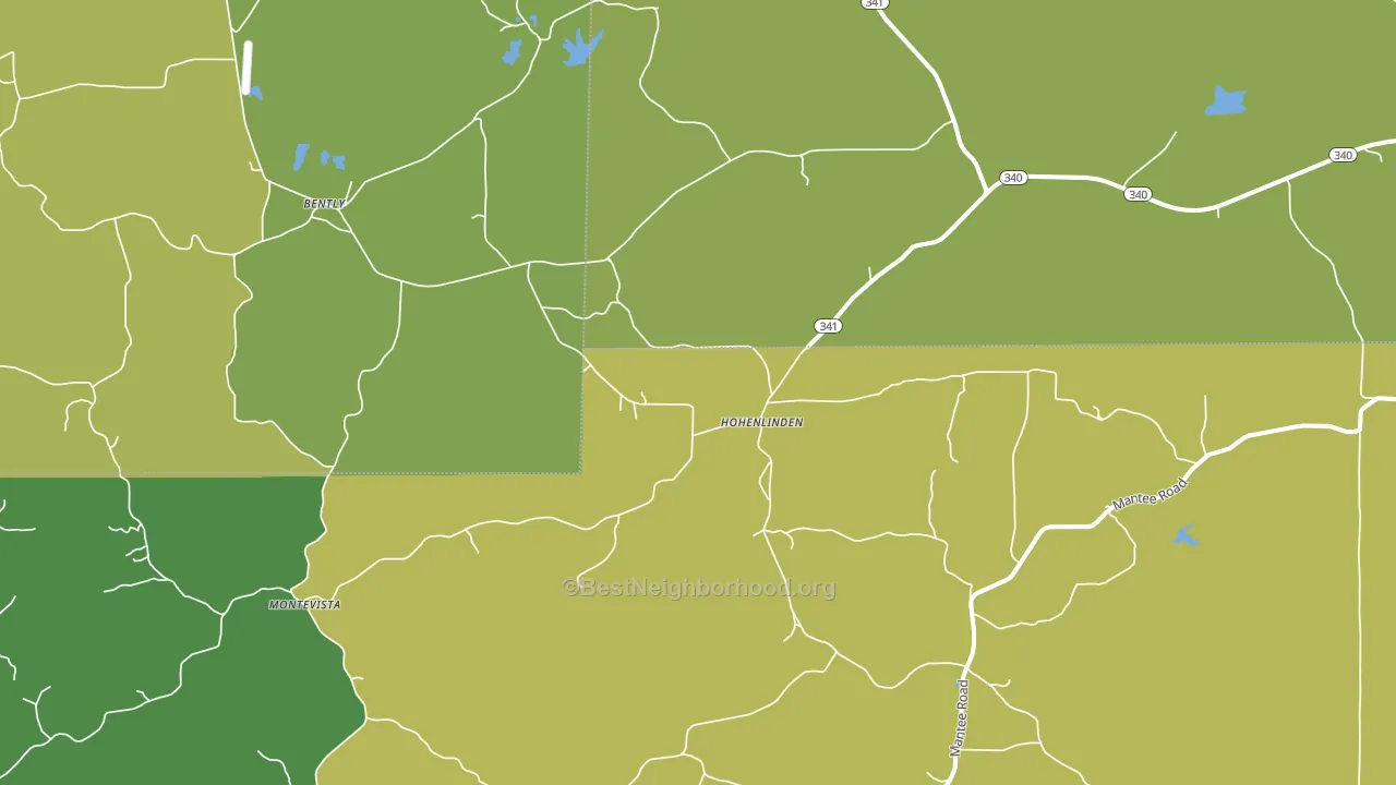 Hohenlinden, MS block-group voter-turnout map