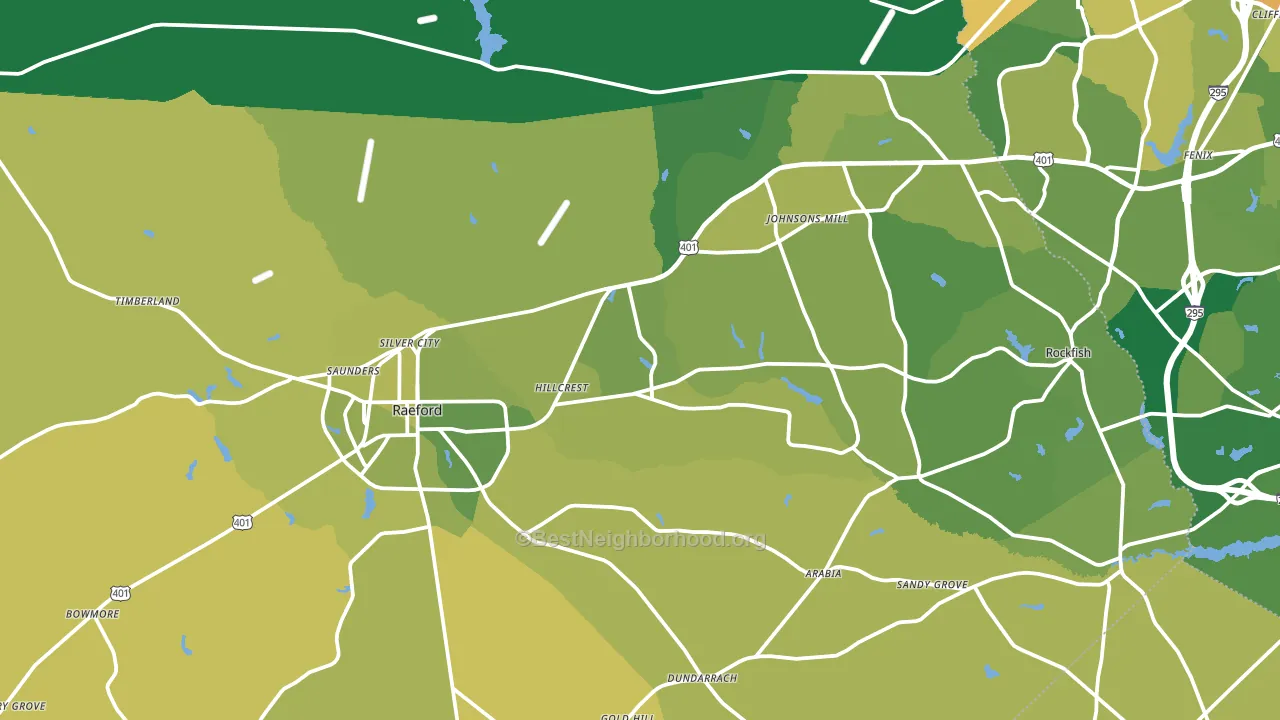 Hoke County, NC block-group voter-turnout map