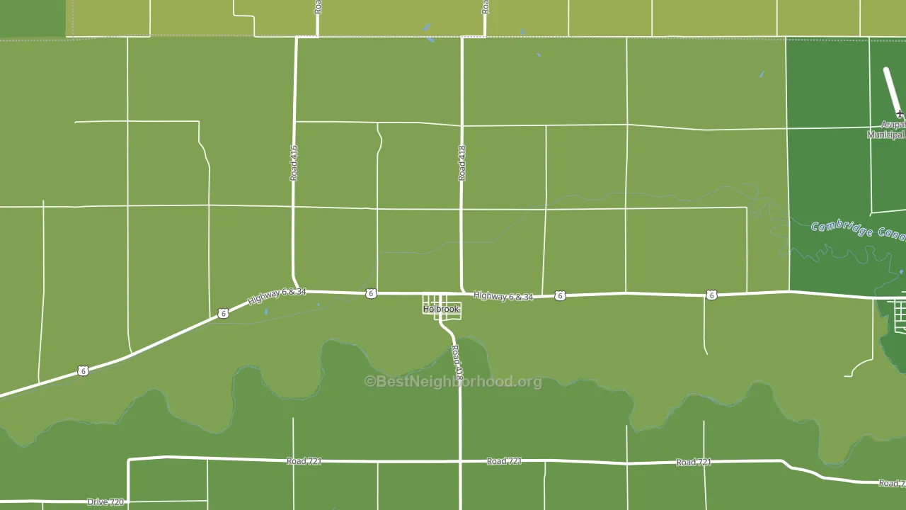 Holbrook, NE block-group voter-turnout map
