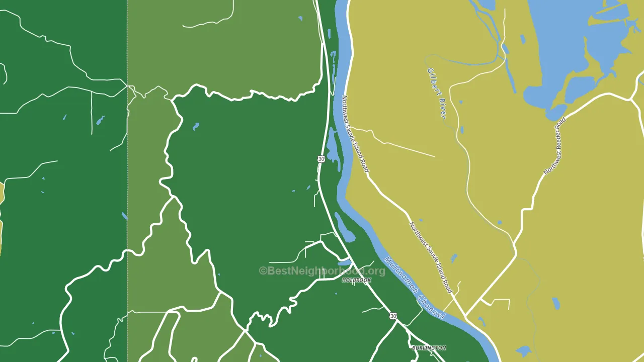 Holbrook, OR block-group voter-turnout map