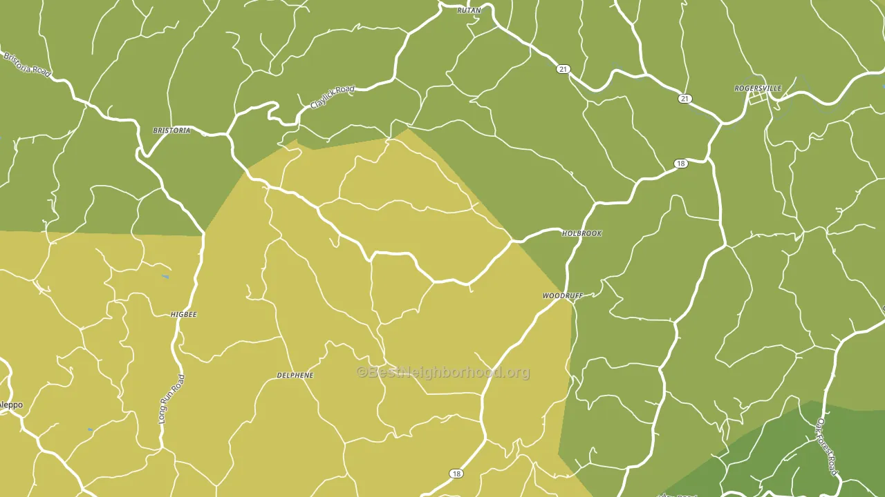 Holbrook, PA block-group voter-turnout map