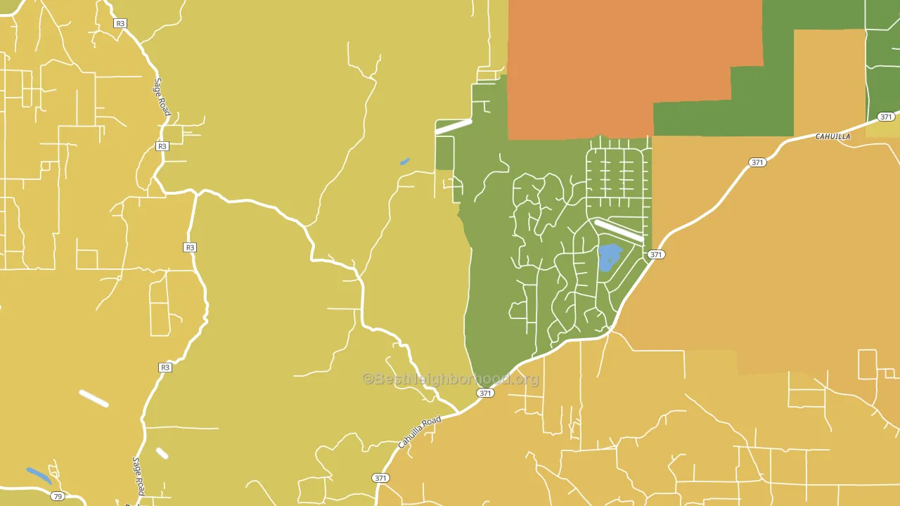 Holcomb Village, CA block-group voter-turnout map