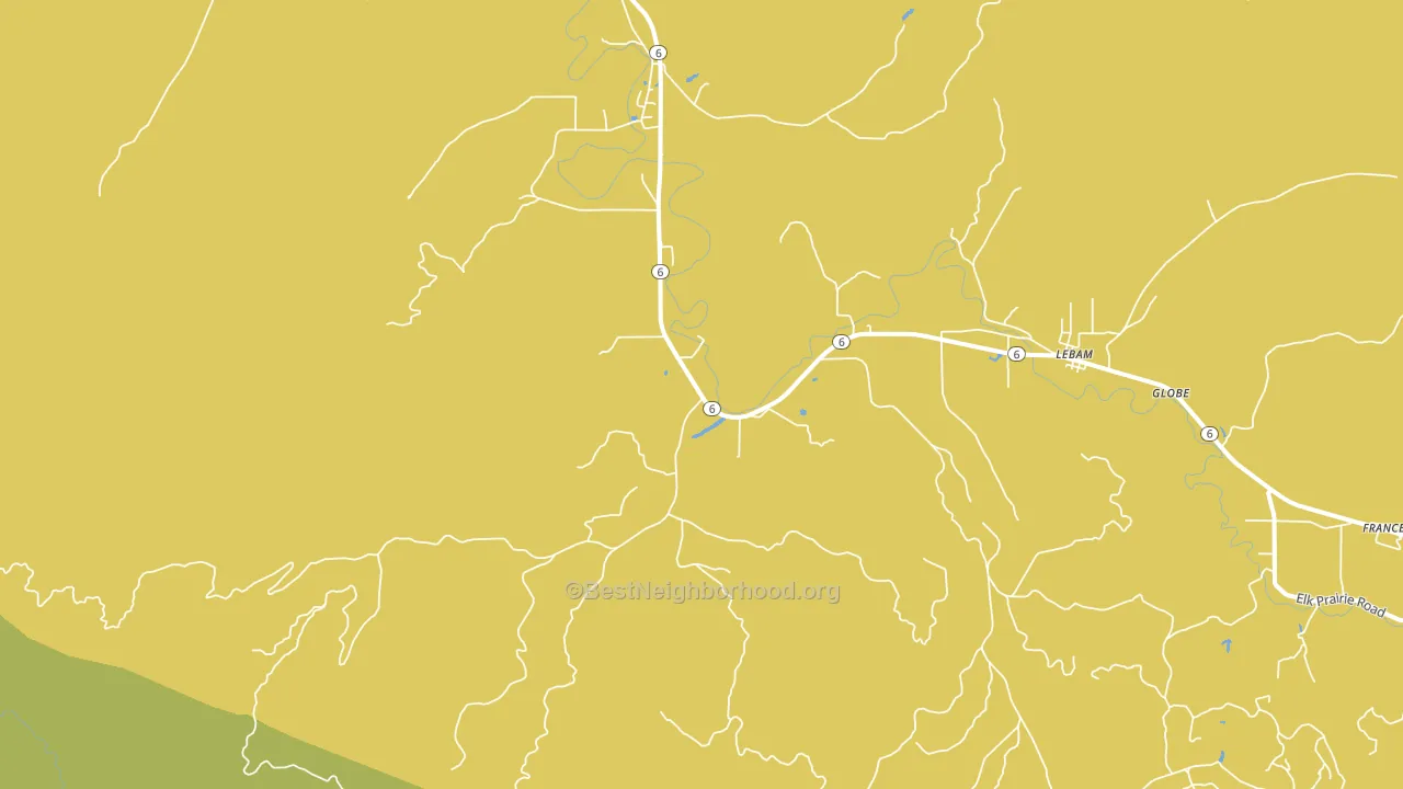 Holcomb, WA block-group voter-turnout map