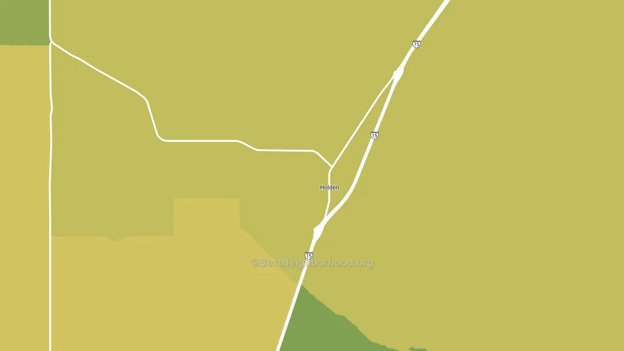 Holden, UT block-group voter-turnout map