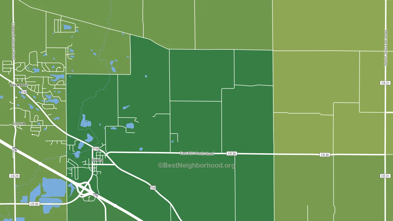 Holder, IL block-group voter-turnout map