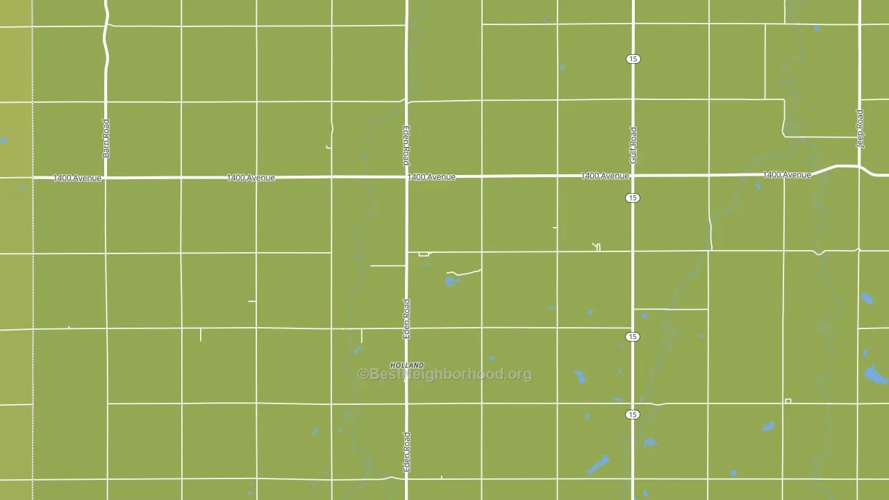 Holland, KS block-group voter-turnout map