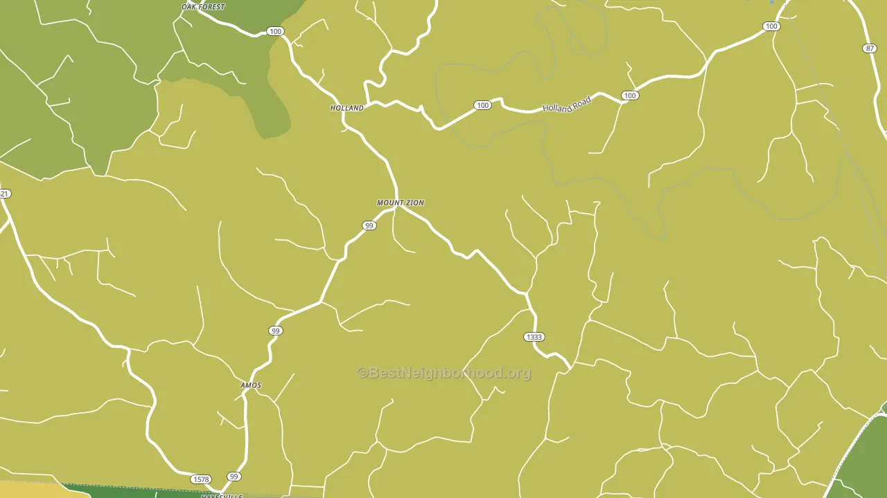 Holland, KY block-group voter-turnout map