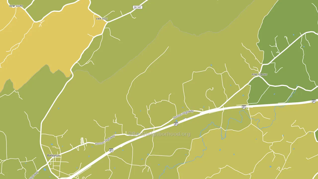 Holland Mill, TN block-group voter-turnout map