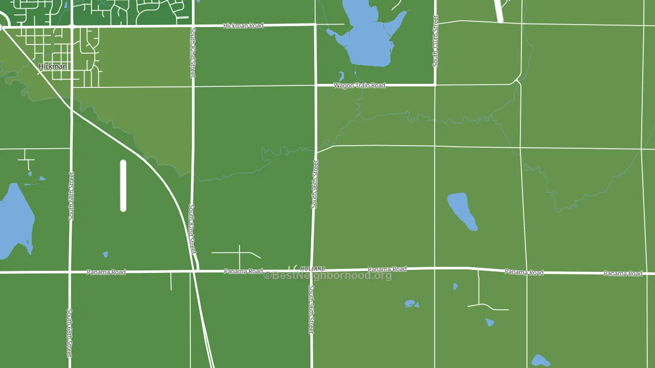 Holland, NE block-group voter-turnout map