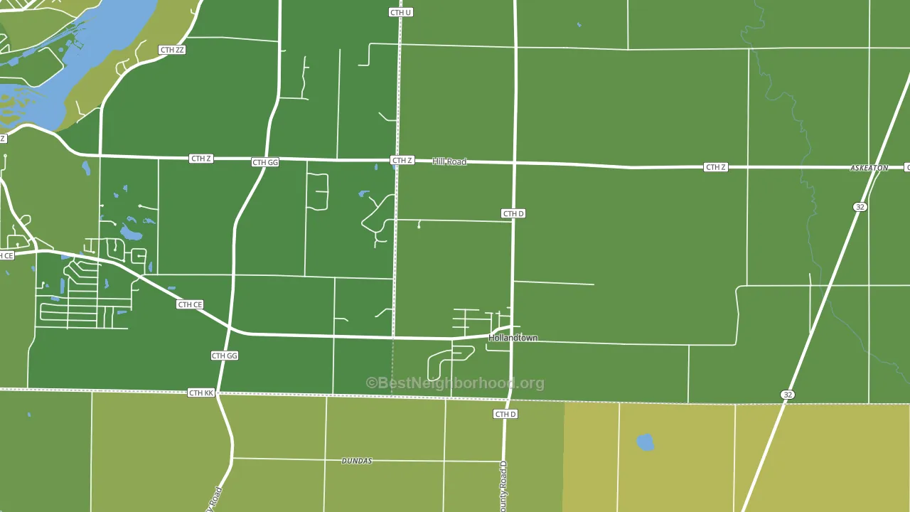 Holland, WI block-group voter-turnout map