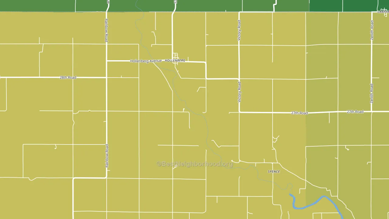 Hollenberg, KS block-group voter-turnout map