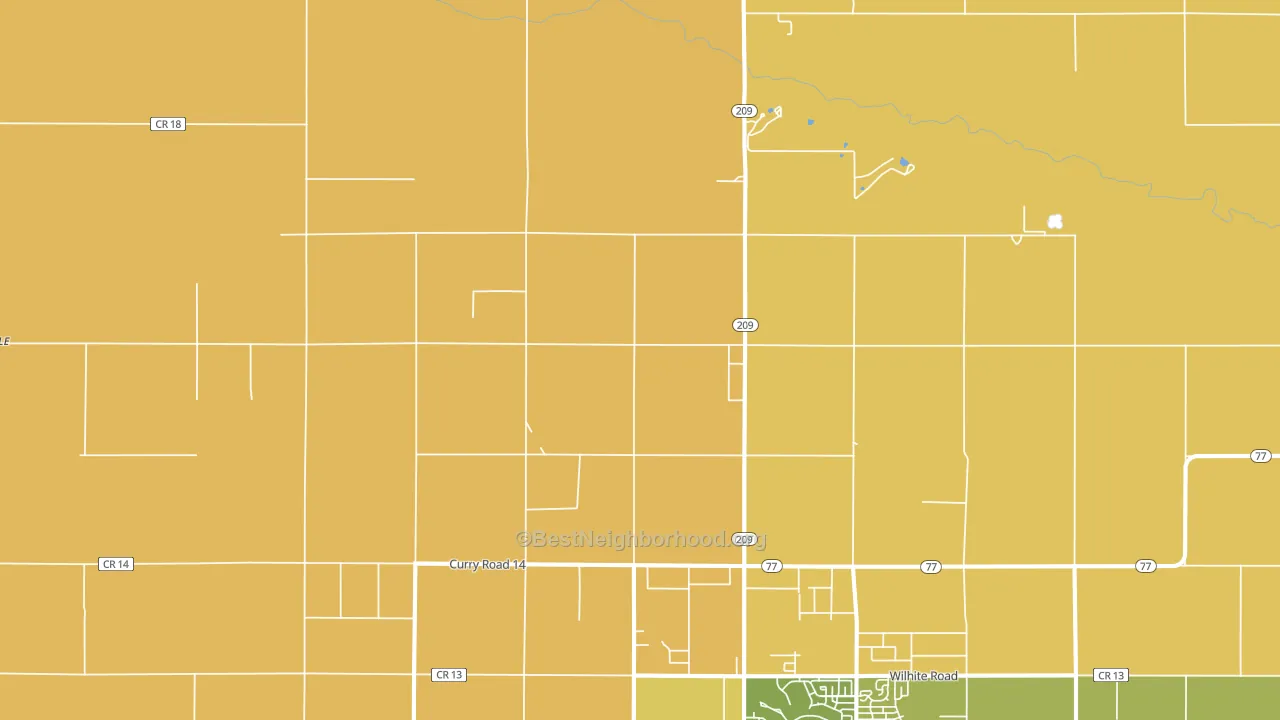 Hollene, NM block-group voter-turnout map