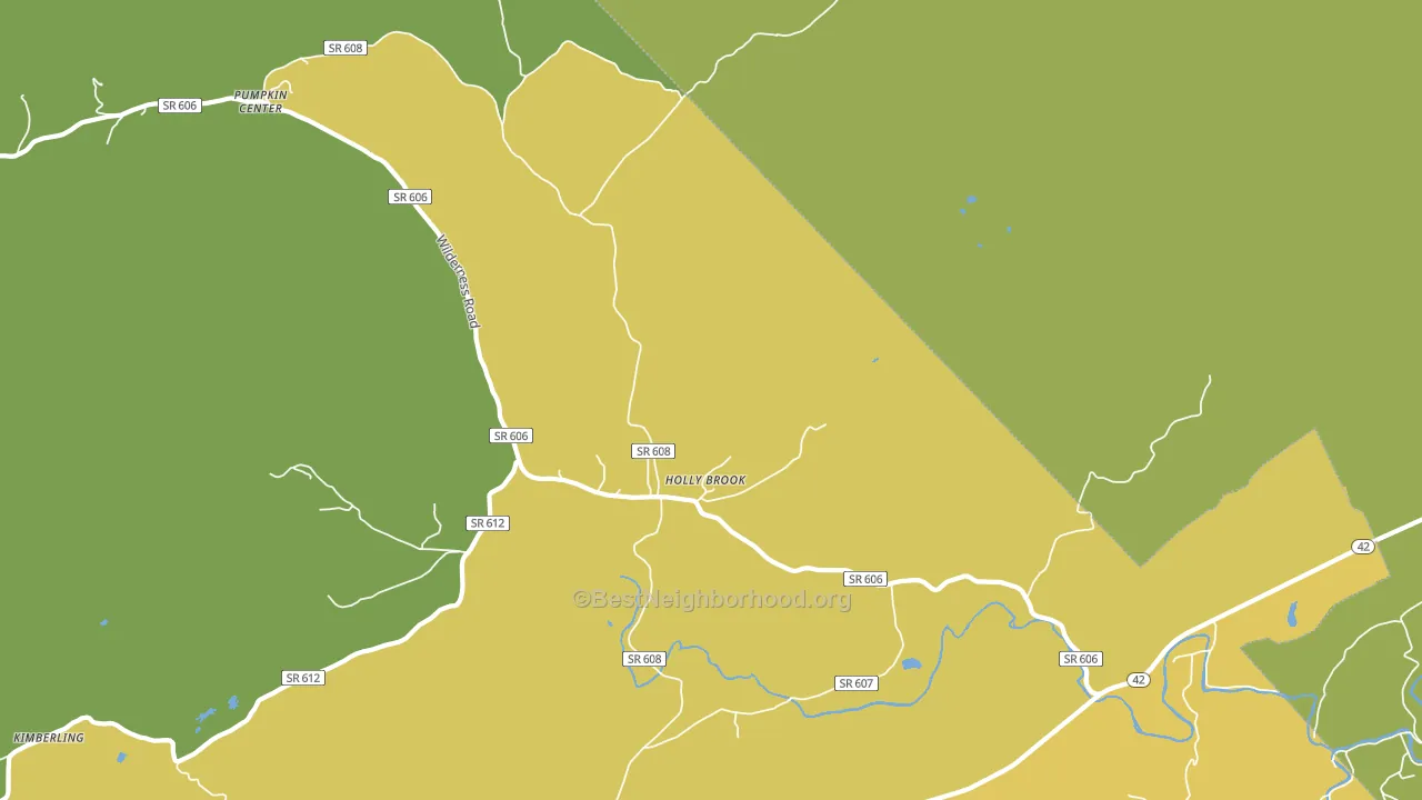 Holly Brook, VA block-group voter-turnout map