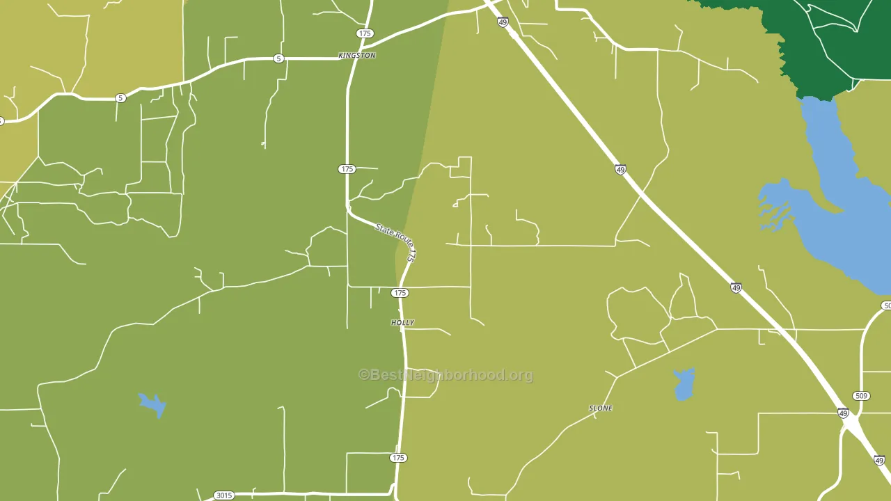Holly, LA block-group voter-turnout map