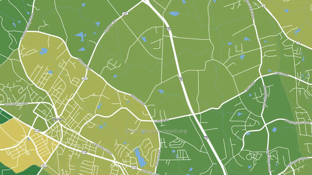 Holly Springs, SC block-group voter-turnout map