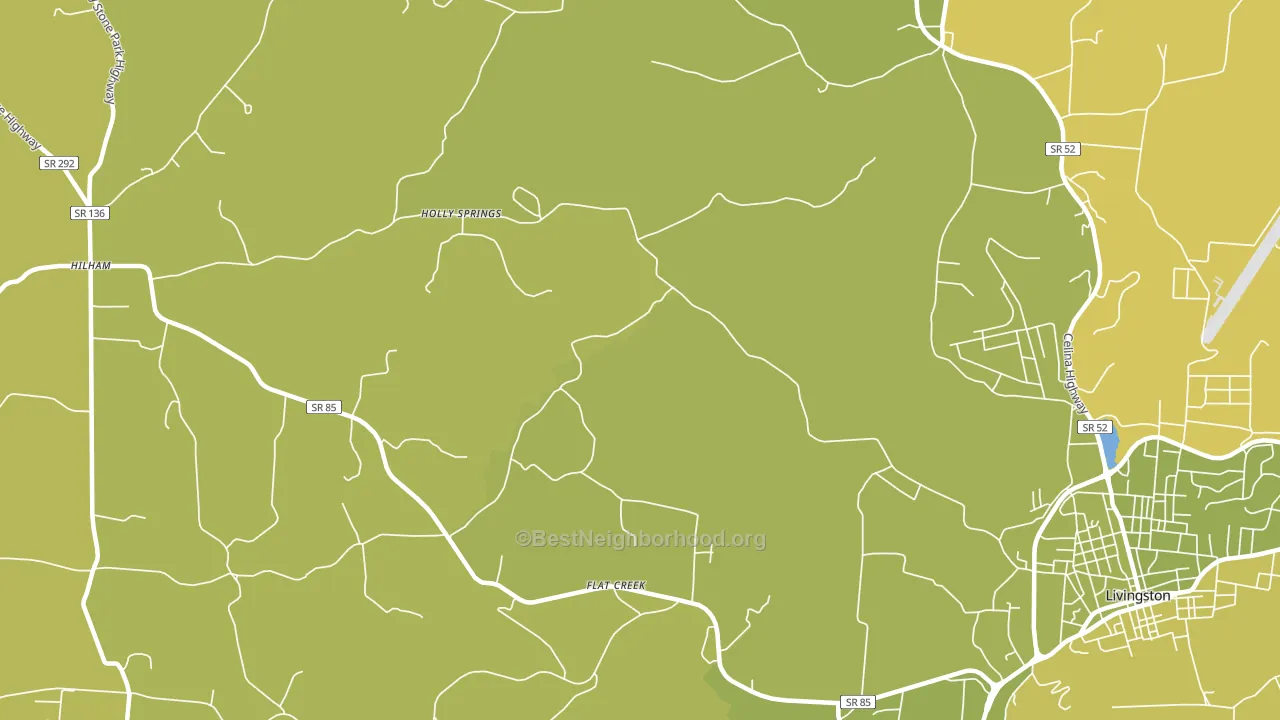 Holly Springs, TN block-group voter-turnout map