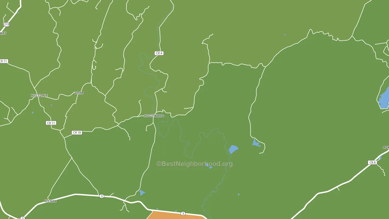 Hollywood, WV block-group voter-turnout map