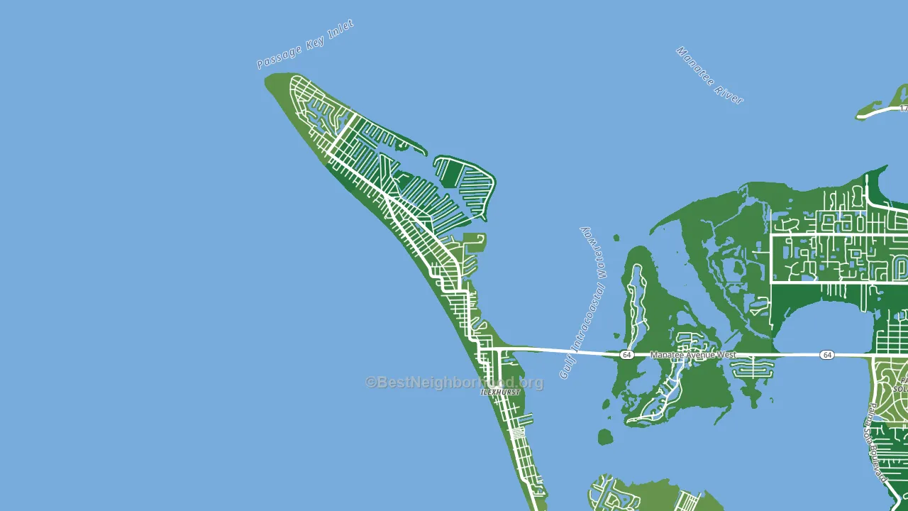 Holmes Beach, FL block-group voter-turnout map