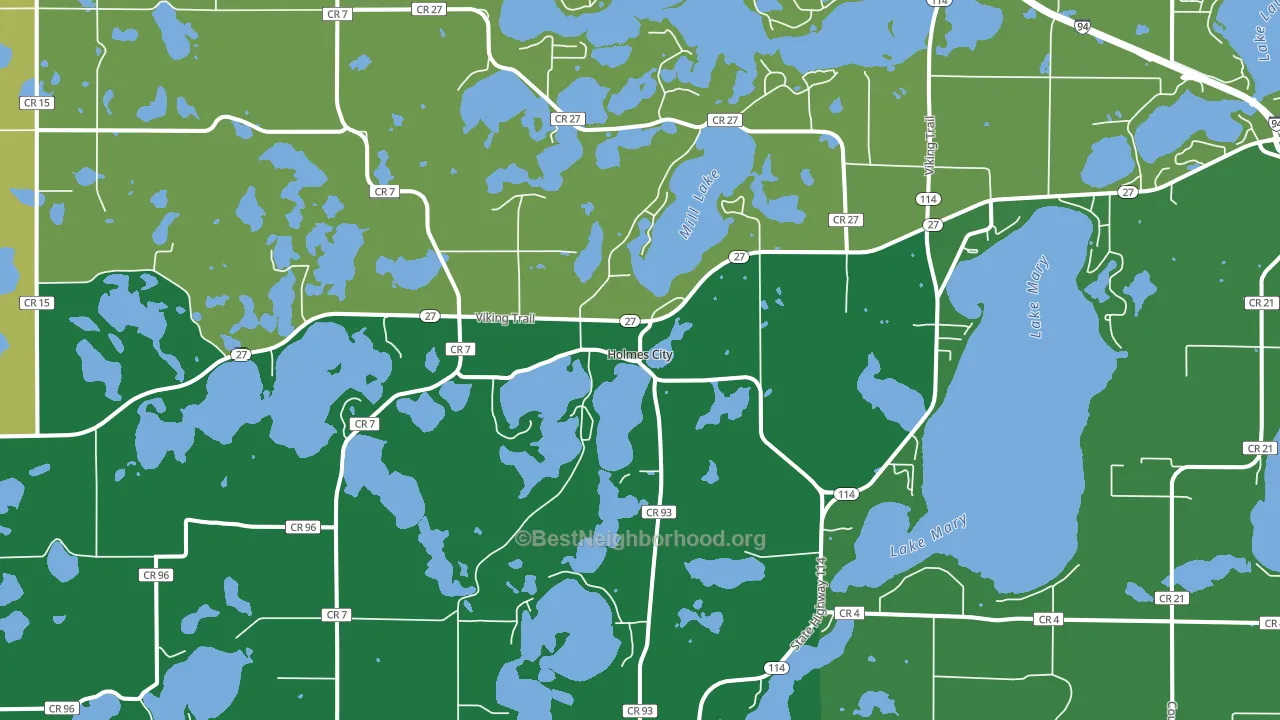 Holmes City, MN block-group voter-turnout map