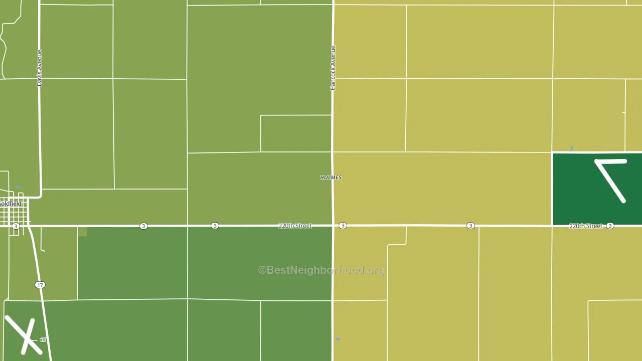 Holmes, IA block-group voter-turnout map
