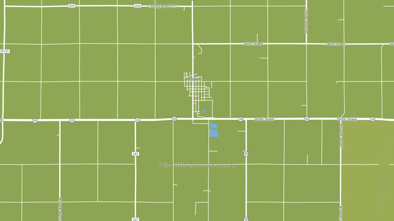 Holstein, IA block-group voter-turnout map