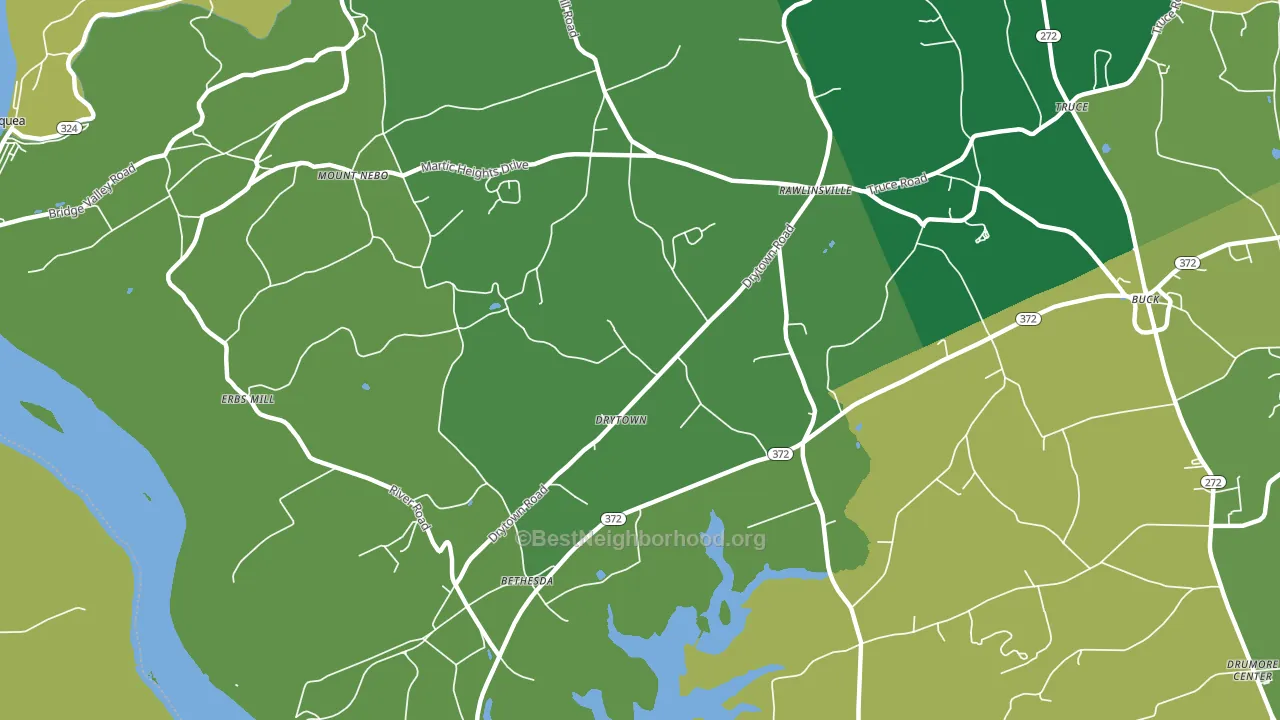 Holtwood, PA block-group voter-turnout map