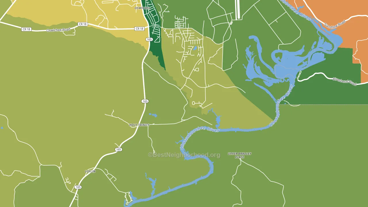 Holy Trinity, AL block-group voter-turnout map