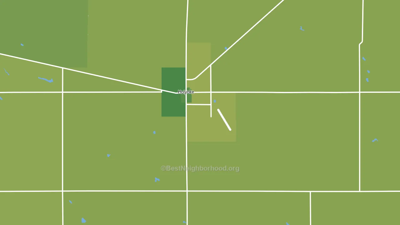 Holyoke, CO block-group voter-turnout map