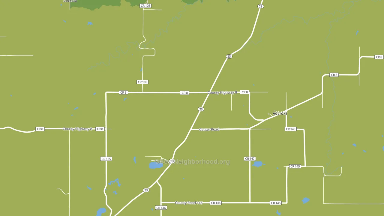 Holyoke, MN block-group voter-turnout map