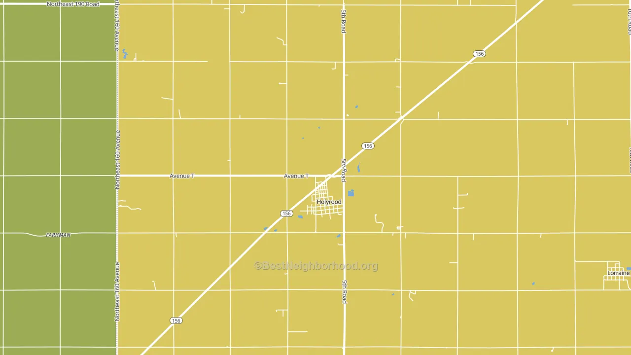 Holyrood, KS block-group voter-turnout map